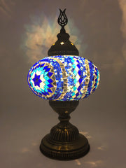 Mosaic Turkish Lamp Royal Blue Large