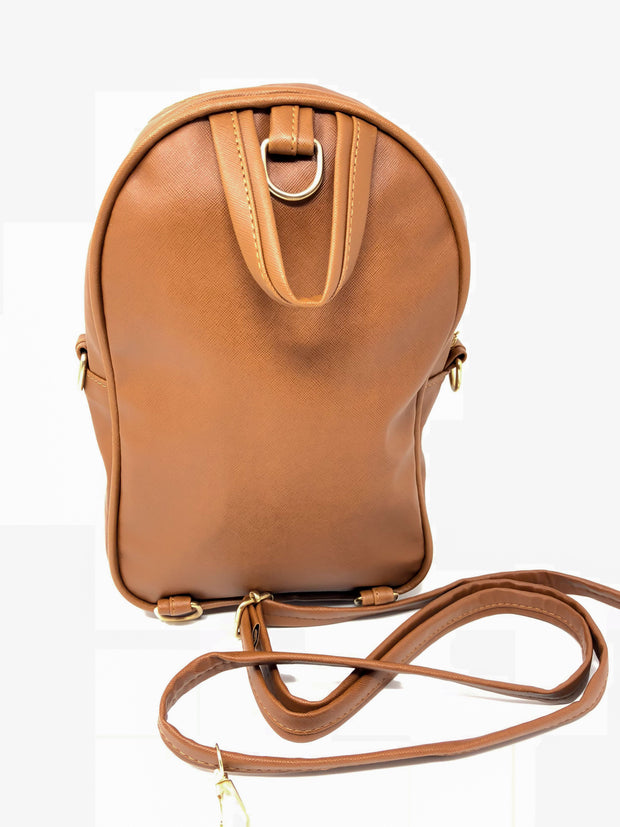 MID Women Backpack Purse PU Washed Leather Convertible Ladies Rucksack Tassel Zipper Pocket Shoulder Bag