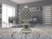 Names of Allah (SWT) Egg Shaped Islamic Table Decor (Mother Of Pearl 9.75in)