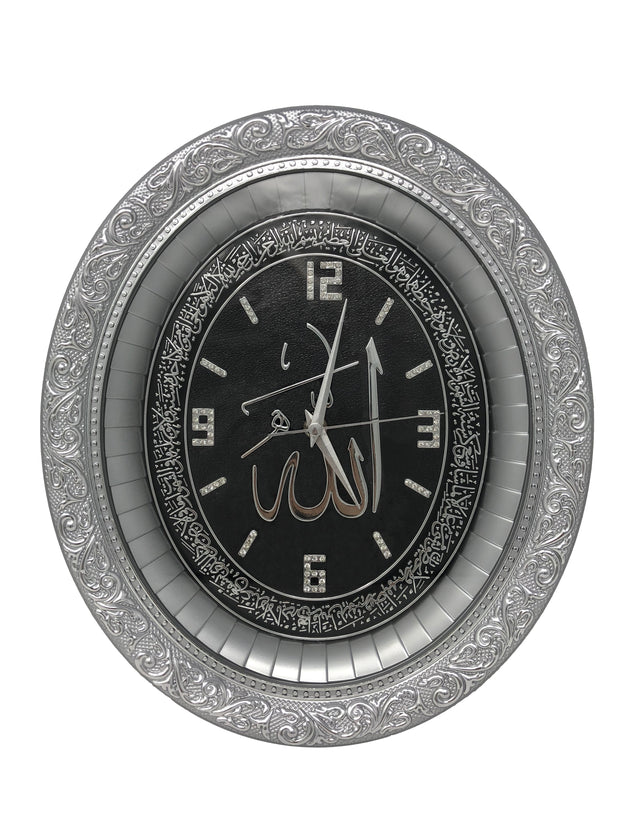 Islamic Oval Wall Clock Home Decor 3 colors
