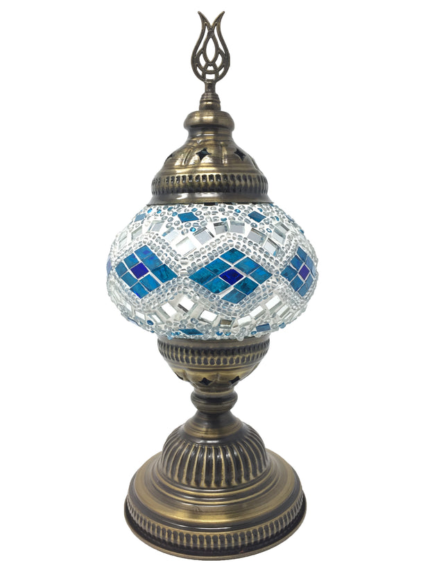 Mosaic Turkish Lamp Royal White Medium