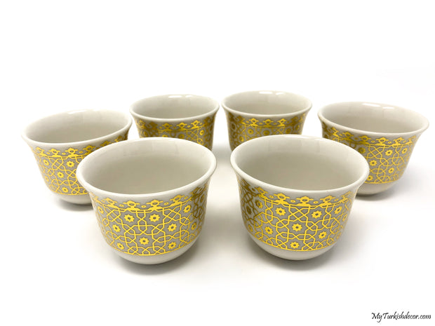 Istanbul Tea and Coffee Set- Gold