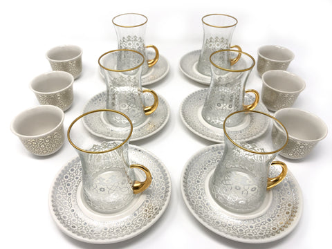 Istanbul Tea and Coffee Set- Silver