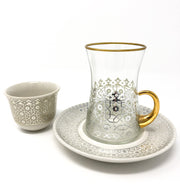 Istanbul Tea and Coffee Set- Silver
