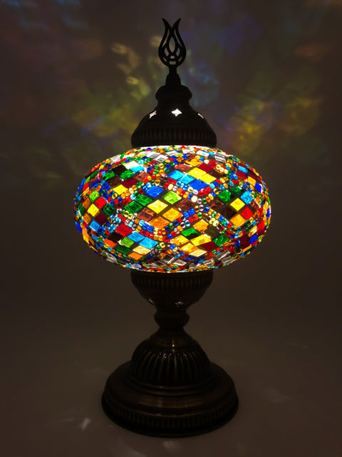 Mosaic Turkish Lamp Four Seasons Large