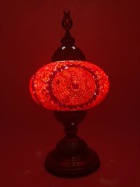 Mosaic Turkish Lamp Red Large