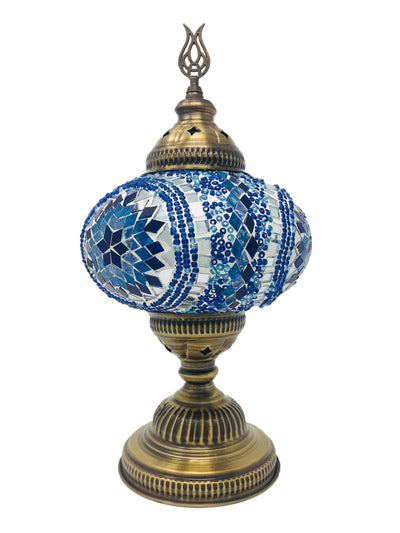 Mosaic Turkish Lamp Royal Blue Large