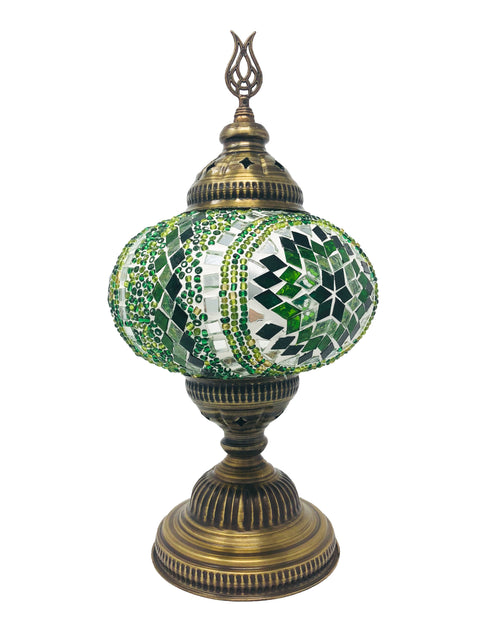 Mosaic Turkish Lamp Royal Green Large