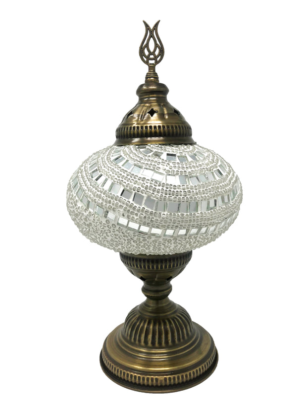 Mosaic Turkish Lamp White Large