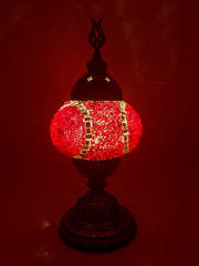 Mosaic Turkish Lamp Red Medium