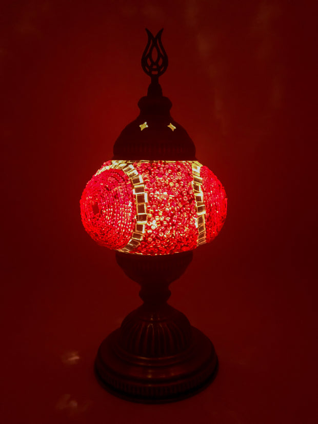 Mosaic Turkish Lamp Red Medium