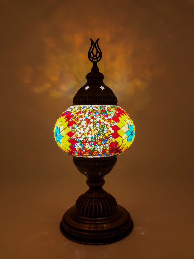 Mosaic Turkish Lamp Dragon Medium
