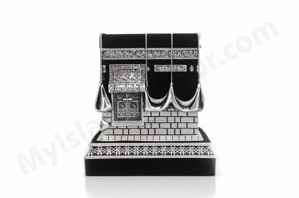 Mecca Ka'ba Model Silver Table Decor (Large)