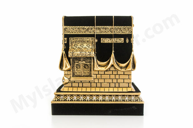 Mecca Ka'ba Model Gold Table Decor (Large)