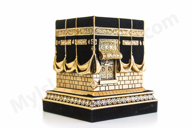 Mecca Ka'ba Model Gold Table Decor (Large)