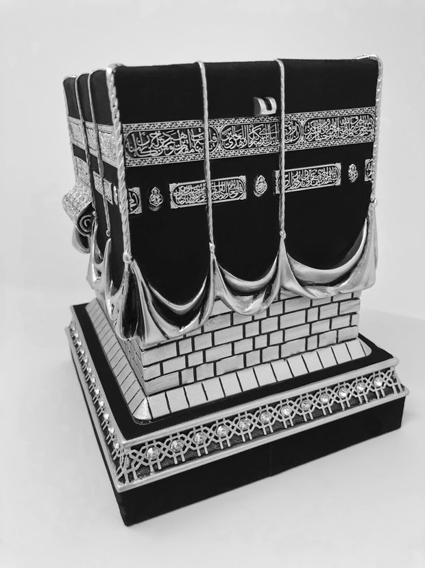 Mecca Ka'ba Model Silver Table Decor (Large)