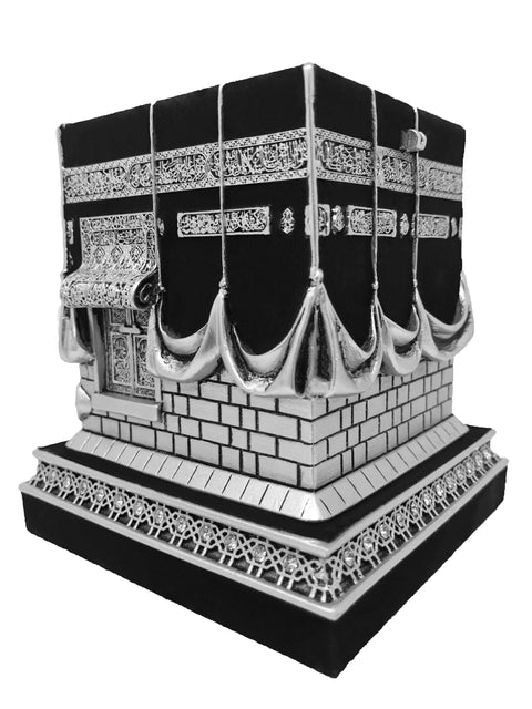 Mecca Ka'ba Model Silver Table Decor (Large)