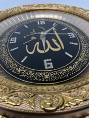 Islamic Oval Wall Clock Home Decor 3 colors