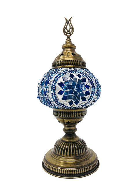 Mosaic Turkish Lamp Royal Blue Medium