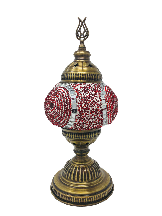 Mosaic Turkish Lamp Red Medium