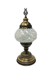 Mosaic Turkish Lamp White Medium