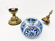 Mosaic Turkish Lamp Royal Blue Medium