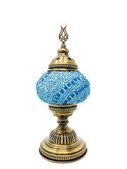 Mosaic Turkish Lamp light Blue Medium