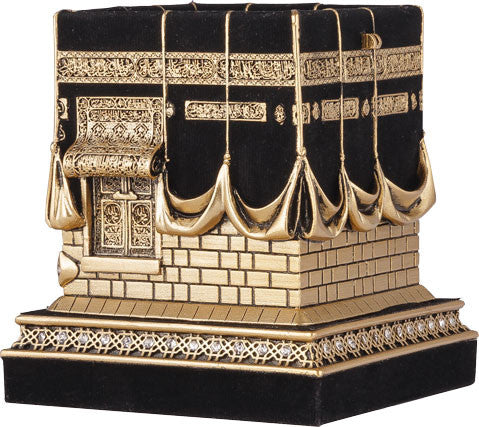 Mecca Ka'ba Model Gold Table Decor