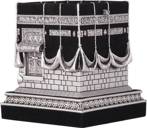 Mecca Ka'ba Model Silver Table Decor