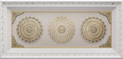 LARGE 4 Feet Wall Frame White/Gold