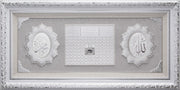 LARGE 6 Feet Wall Frame Silver/White