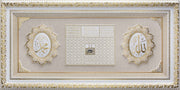 LARGE 6 Feet Wall Frame Gold/White