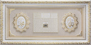 LARGE 6 Feet Wall Frame Gold/White