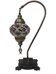 Mosaic Turkish Lamp Swan Neck Four Seasons