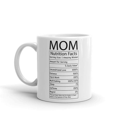 Wife Nutrition Facts Mother's Day Gifts For Mom Mug 11 Oz - The