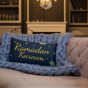 Ramadan Kareem (English/Arabic) Premium Pillow Case w/ stuffing