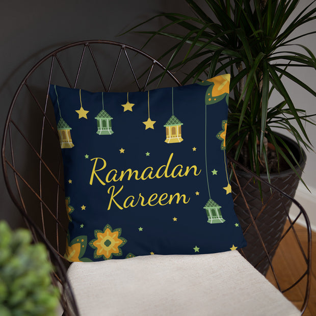 Ramadan Kareem (English-Arabic) Basic Pillow Case w/ stuffing