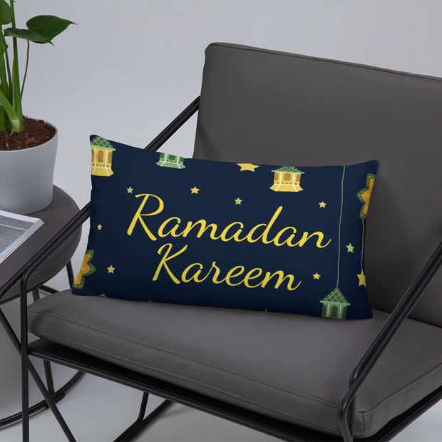 Ramadan Kareem (English-Arabic) Basic Pillow Case w/ stuffing