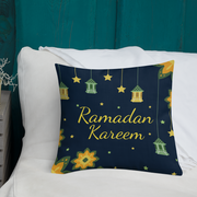 Ramadan Kareem (English/Arabic) Premium Pillow Case w/ stuffing