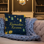 Ramadan Kareem (English/Arabic) Premium Pillow Case w/ stuffing